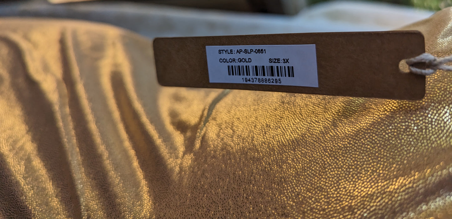 SKIMS Skims Fits Everybody Slip Dress Gold Size 3X NWT