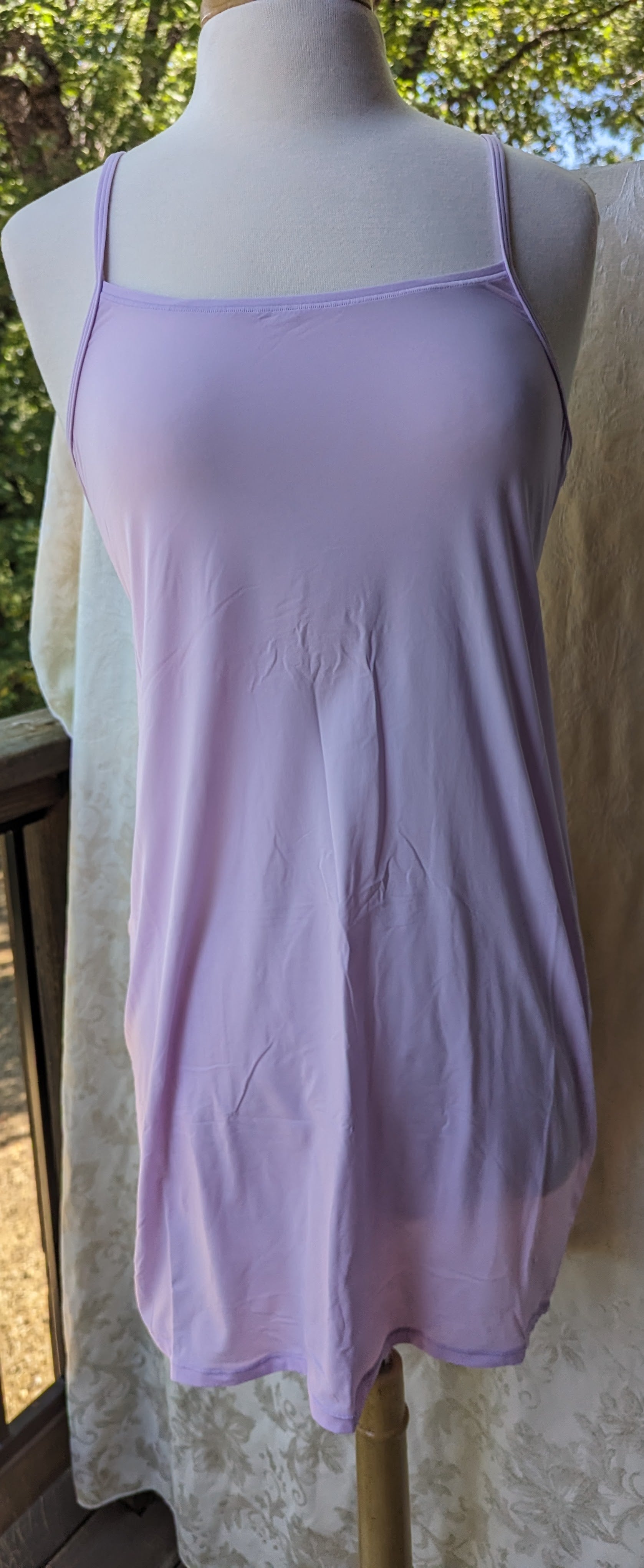 skims dress purple SKIMS Purple Soft Lounge Long Slip Dress SKIMS