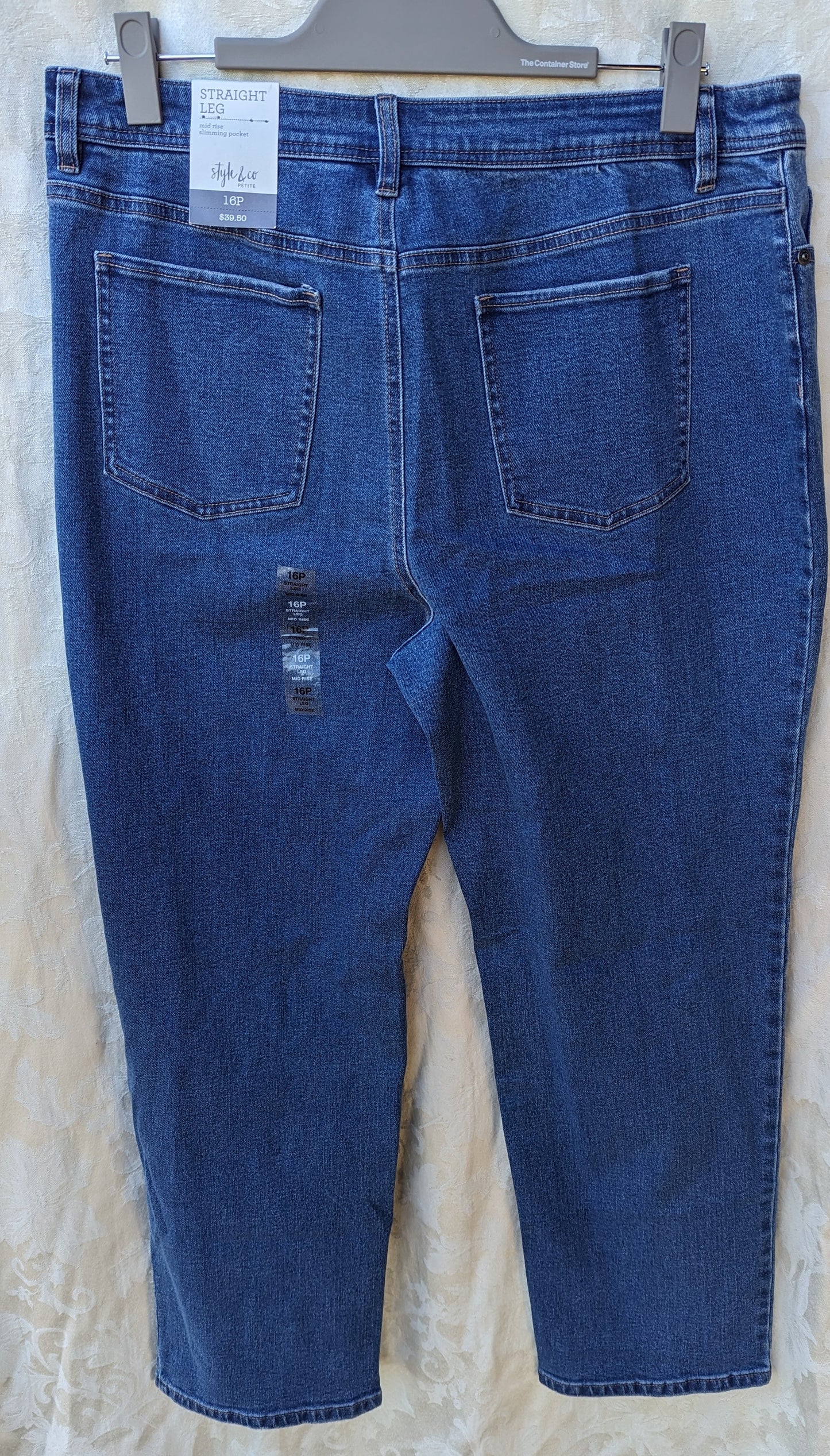 Style & Co. Straight Leg Petite Plus Jeans Size 16