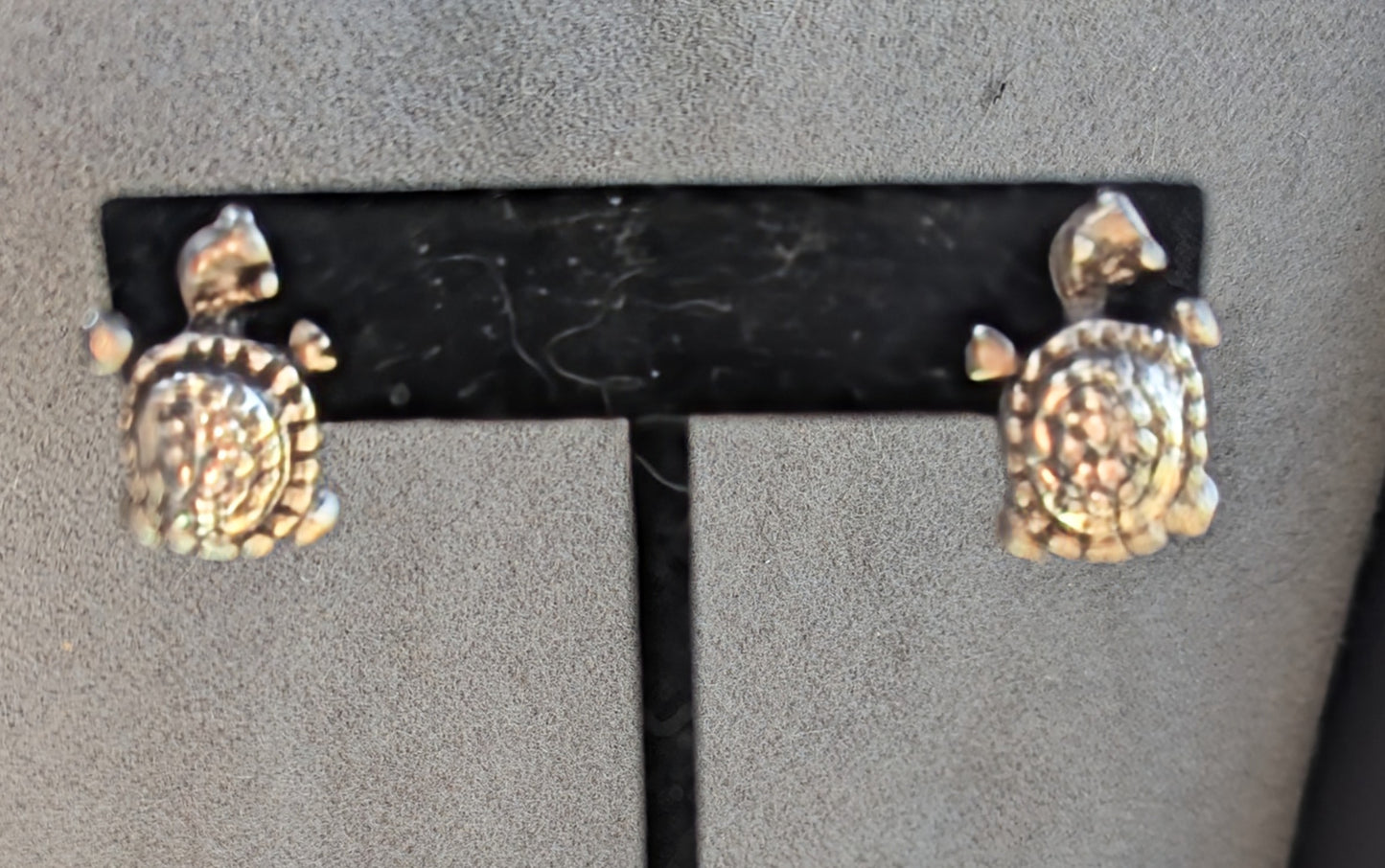 3D Sea Turtle Honu 925 Sterling Silver Stud Earrings