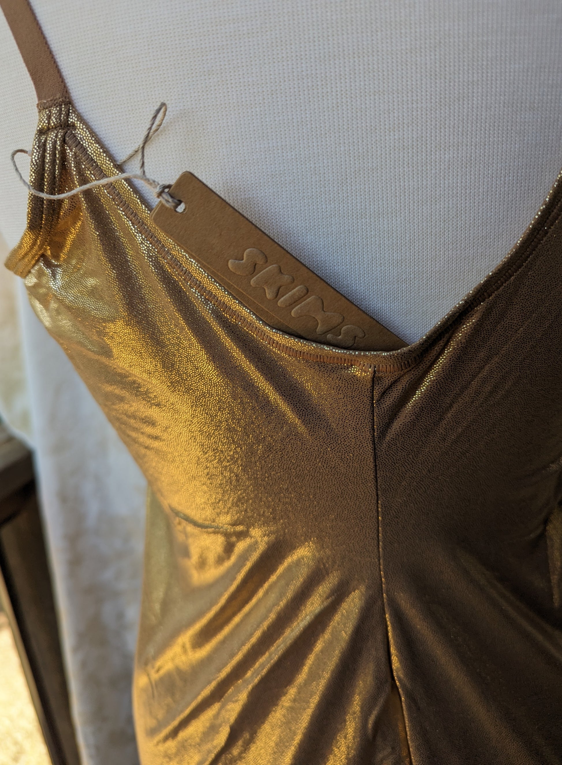 SKIMS Skims Fits Everybody Slip Dress Gold Size 3X NWT Bear Canyon Trading Post SKIMS Skims Fits Everybody Slip Dress Gold Size 3X NWT Bear Canyon Trading Post